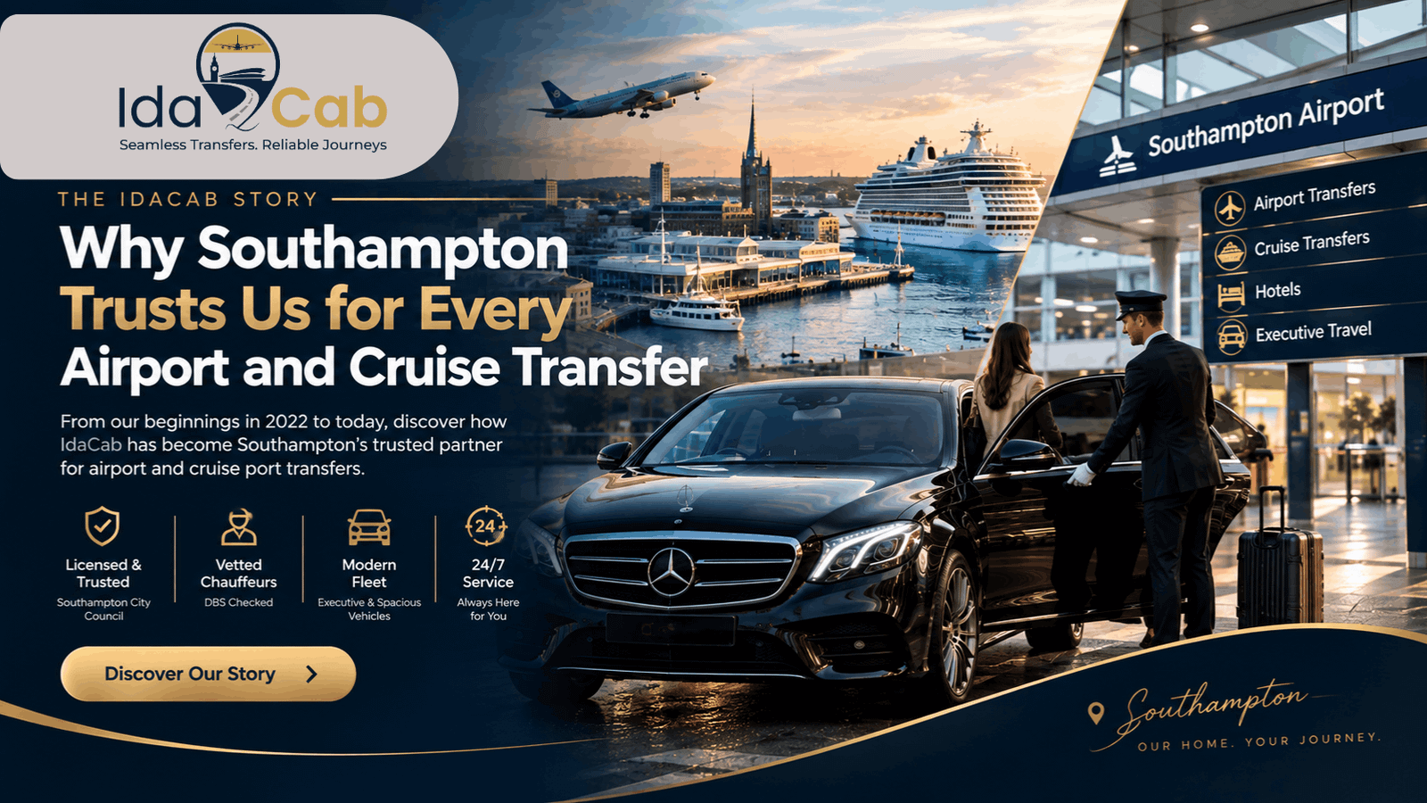 The IdaCab Story: Why Southampton Trusts Us for Every Airport and Cruise Transfer